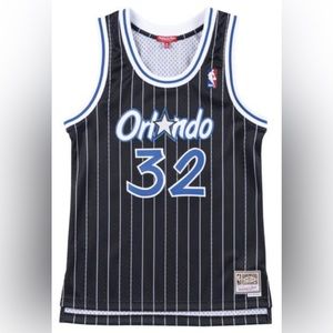 Women's Orlando Magic Shaquille O'Neal Mitchell & Ness Black Classics Jersey top